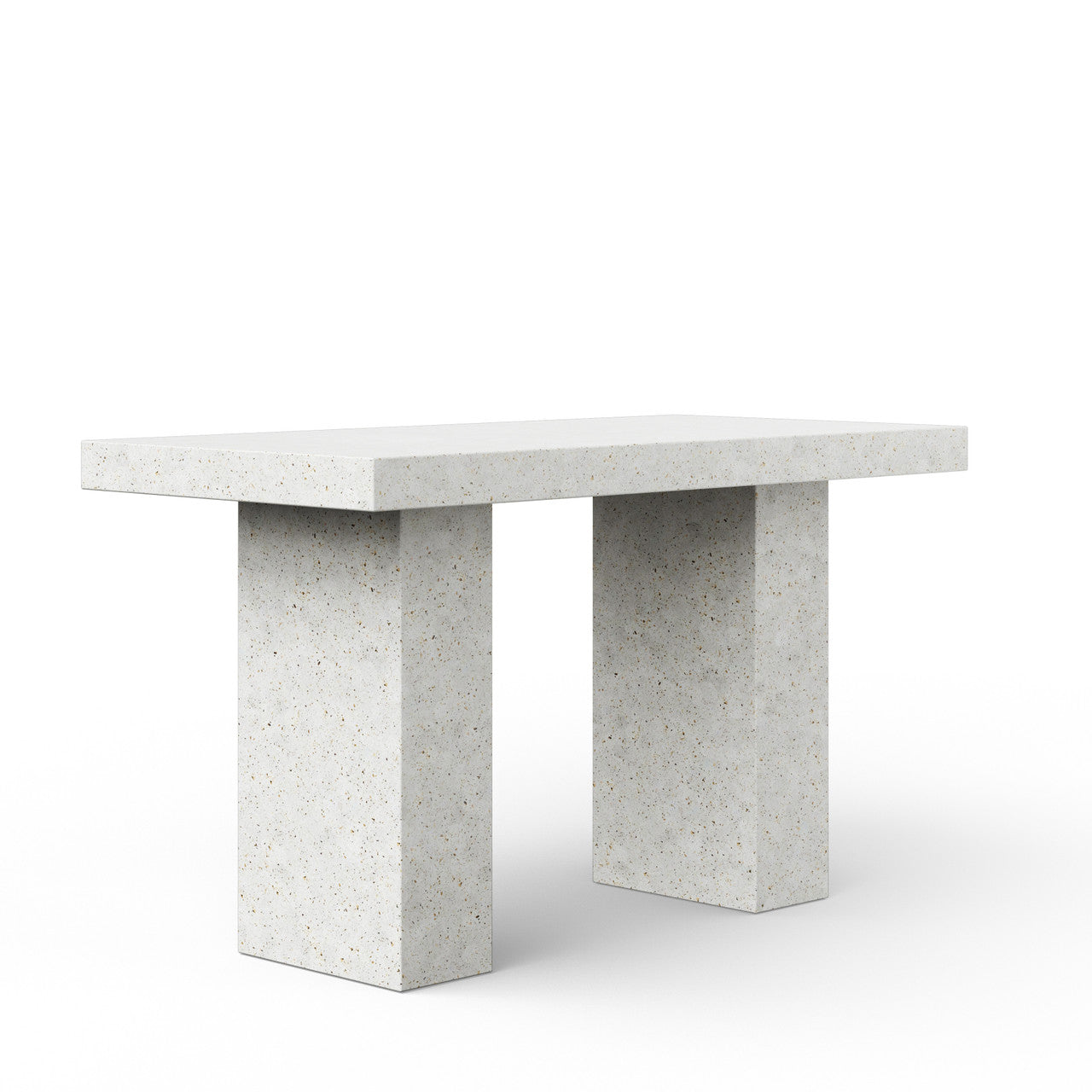 Mixx - Elcor - Bar Height Dining Table - 35.5" x 70.75" - Ivory Terrazzo