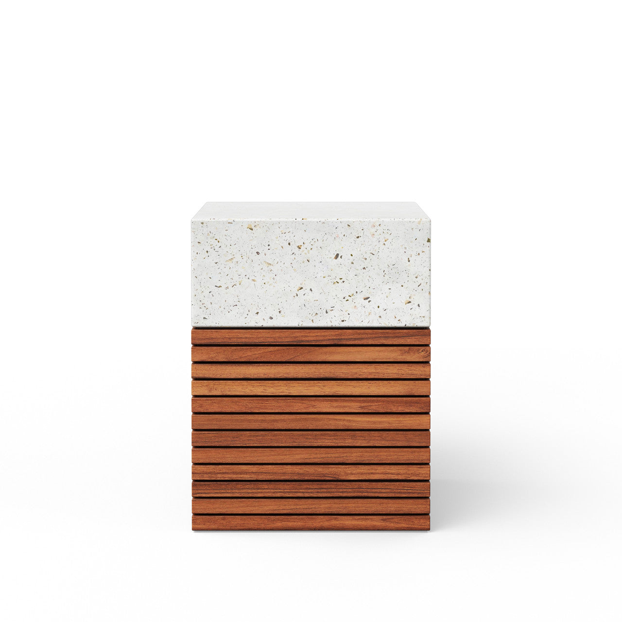 Mixx - Stecca Alto Stool - Ivory Terrazzo