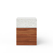 Mixx - Stecca Alto Stool - Ivory Terrazzo