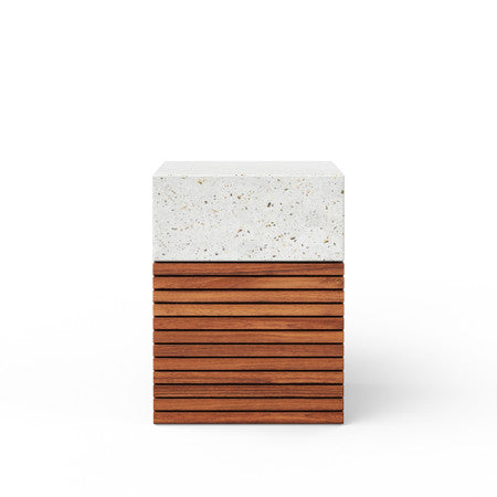Mixx Stecca Alto Stool - Ivory Terrazzo