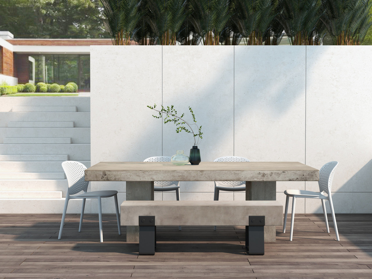 Mixx - Elcor Dining Table - 39.25" x 82.75" - Dark Grey