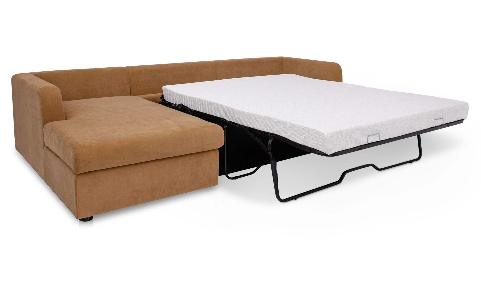 Burrow Sleeper Sectional With Storage Chaise Ginger Left by Moe's Home Collection - view 6