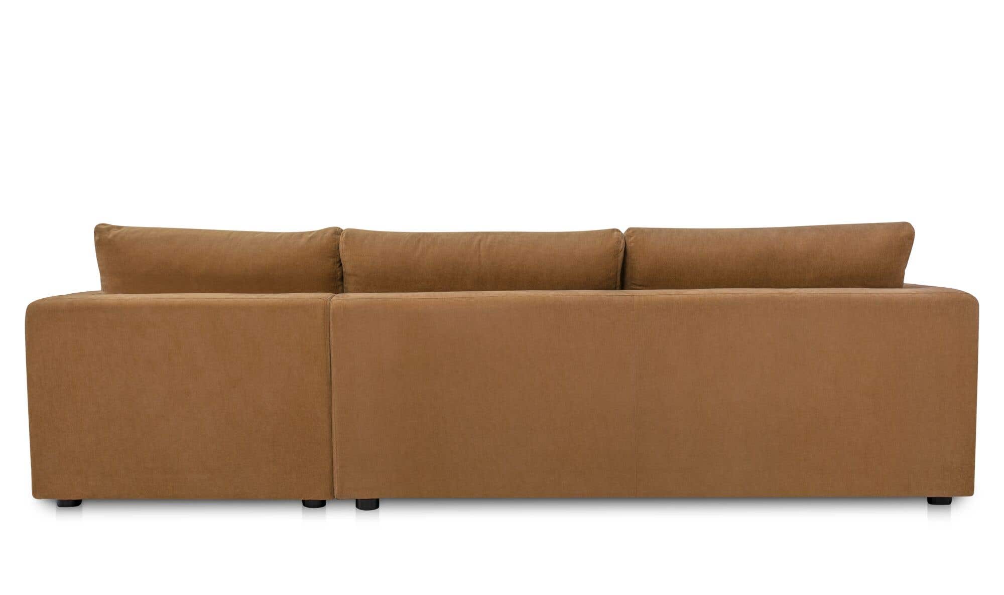 Burrow Sleeper Sectional With Storage Chaise Ginger Right by Moe's Home Collection - view 8