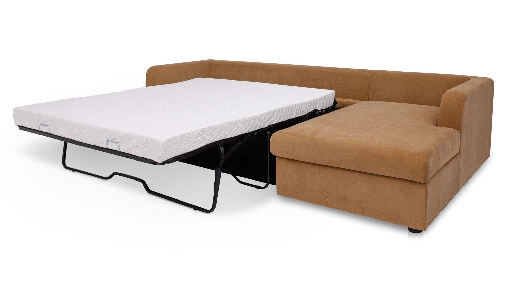 Burrow Sleeper Sectional With Storage Chaise Ginger Right by Moe's Home Collection - view 6