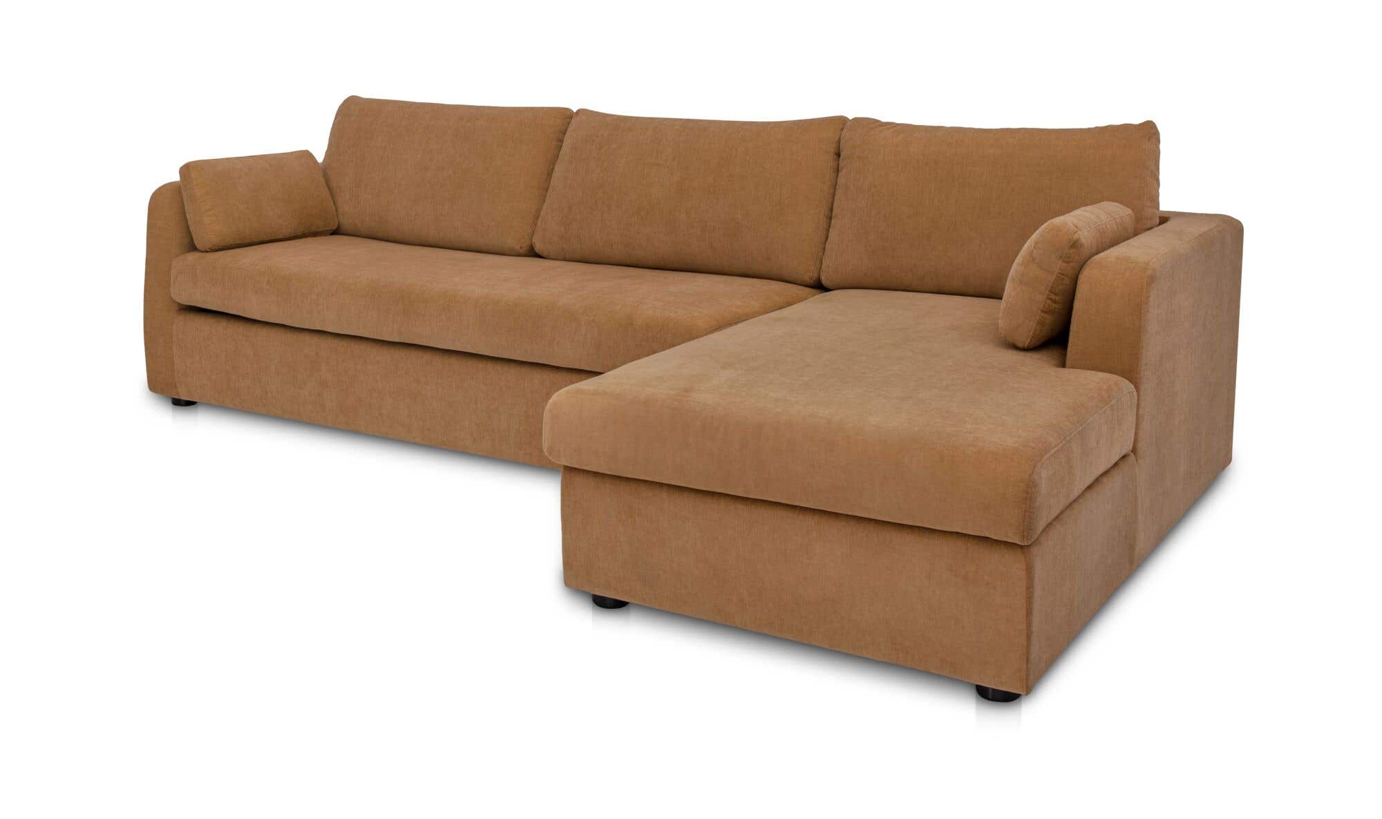 Burrow Sleeper Sectional With Storage Chaise Ginger Right by Moe's Home Collection - view 5