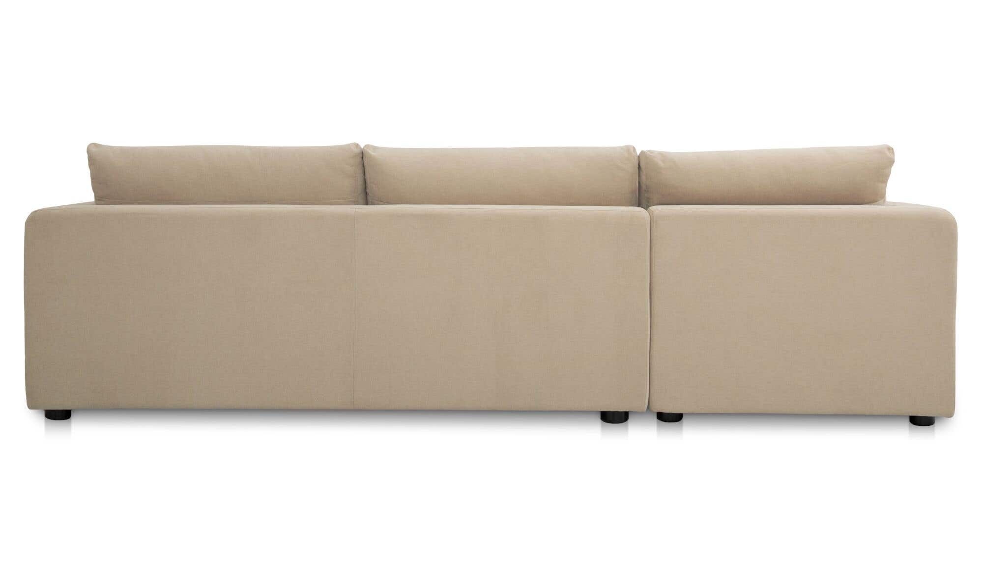 Burrow Sleeper Sectional With Storage Chaise Sand Left by Moe's Home Collection - view 8