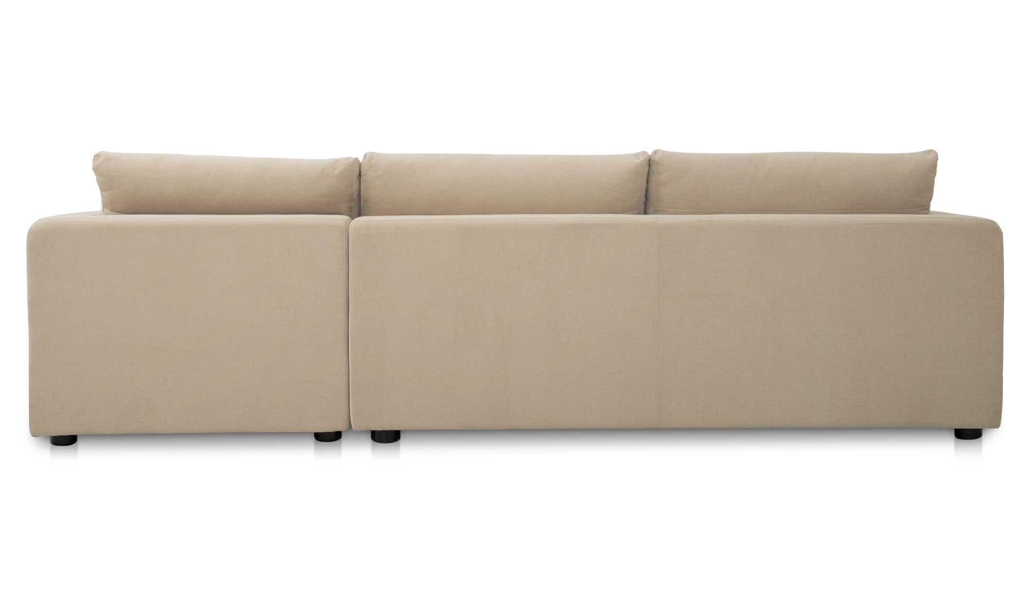 Burrow Sleeper Sectional With Storage Chaise Sand Right by Moe's Home Collection - view 8