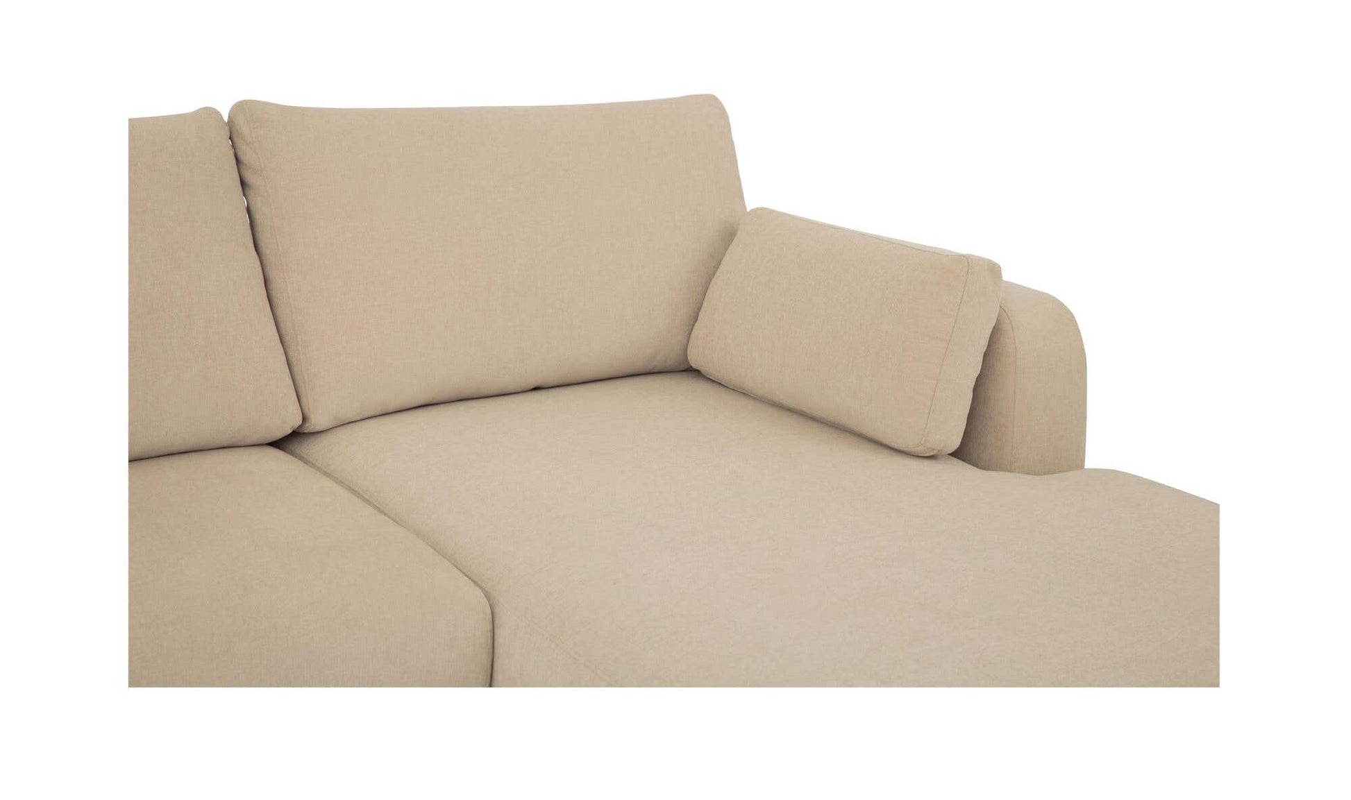 Burrow Sleeper Sectional With Storage Chaise Sand Right by Moe's Home Collection - view 12