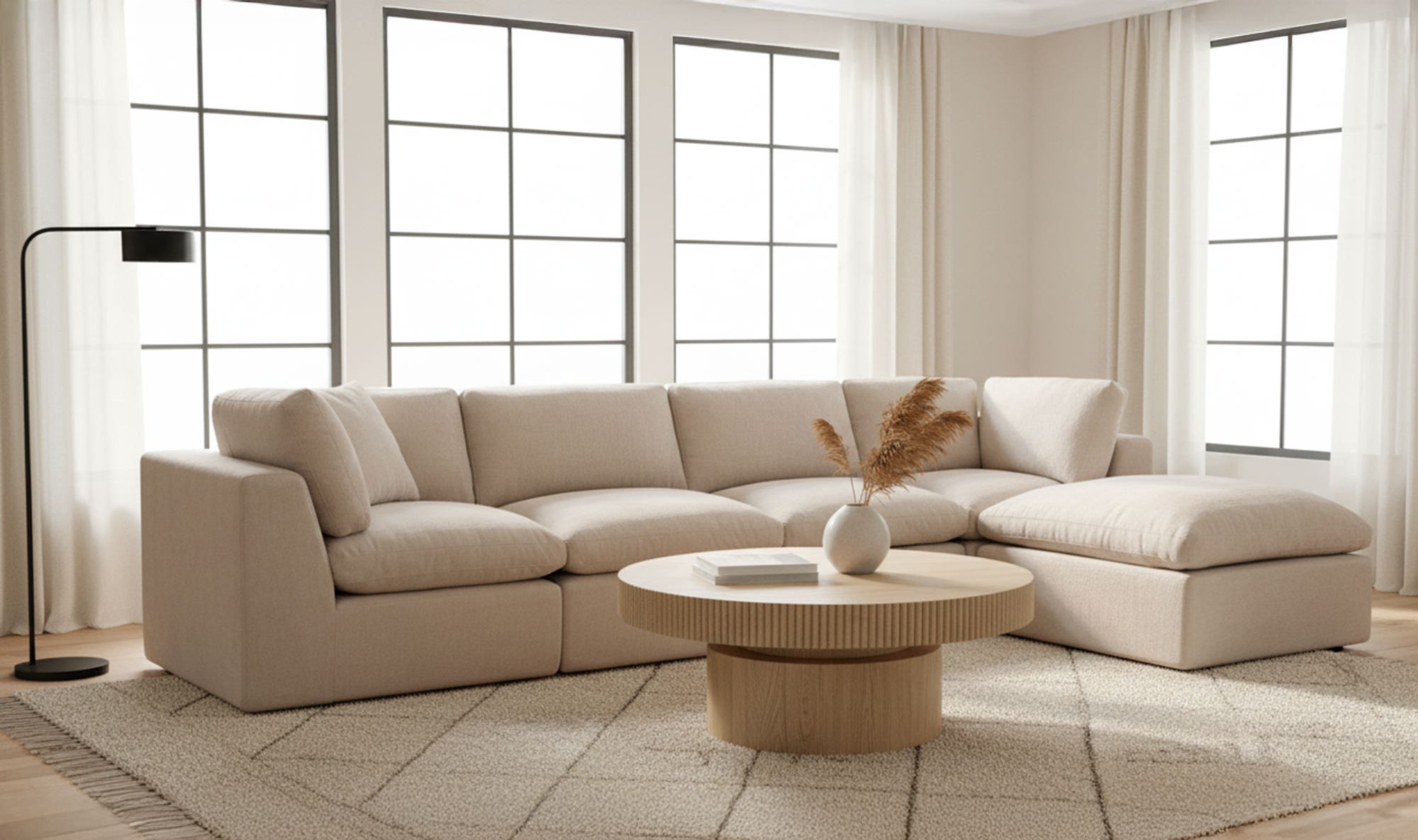 Cates Corner Chair Pebble by Moe's Home Collection - view 6