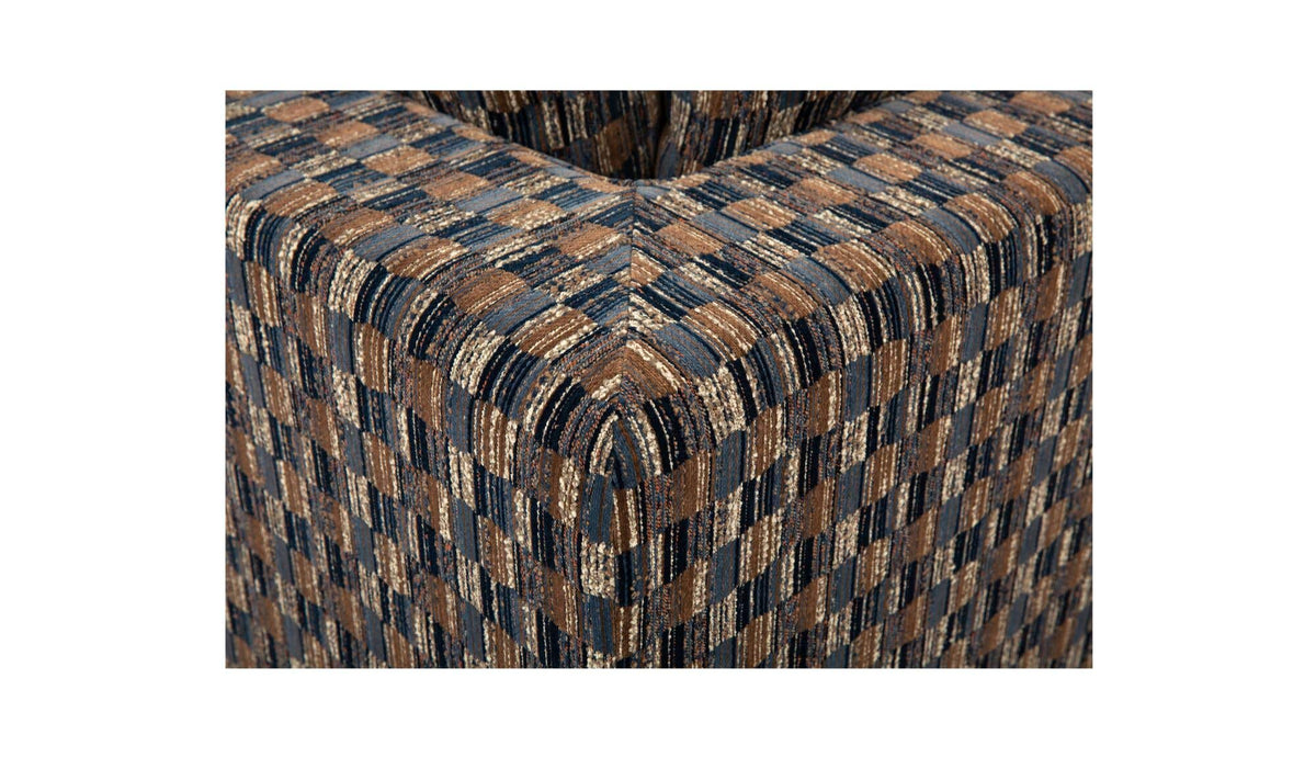 Cates Corner Chair Navy And Brown by Moe's Home Collection - view 11