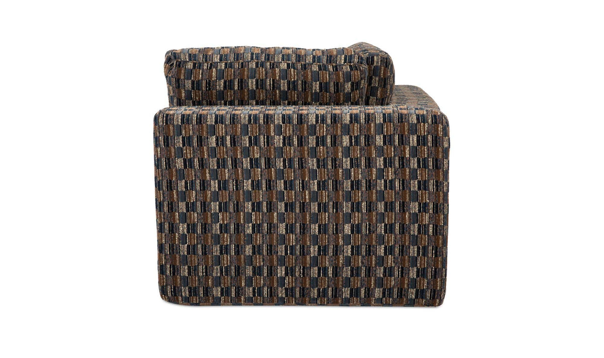 Cates Corner Chair Navy And Brown by Moe's Home Collection - view 9