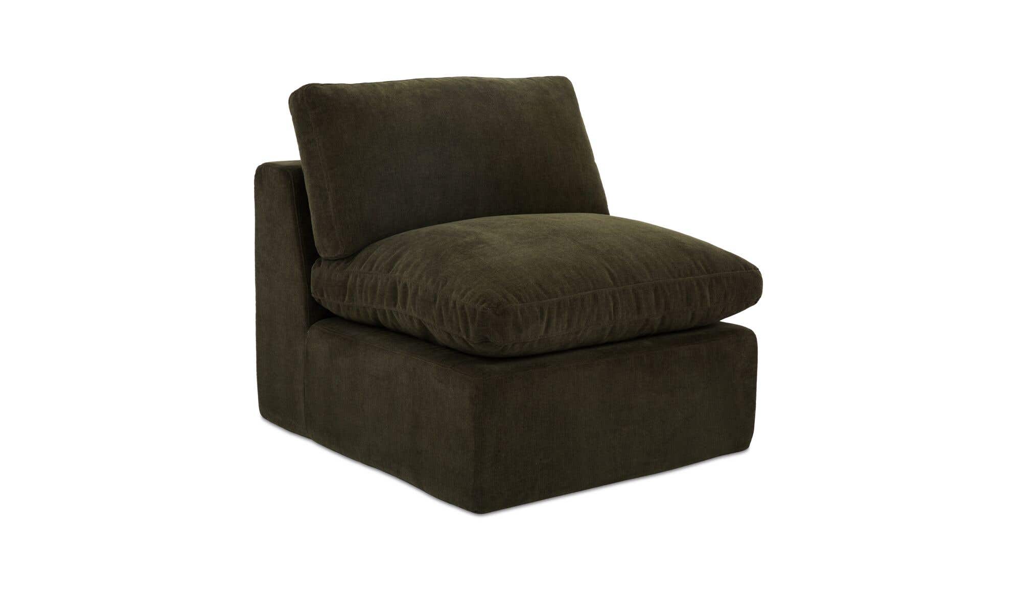 Cates Slipper Chair Dark Green by Moe's Home Collection - view 8