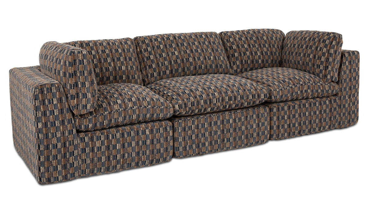 Cates Modular Sofa Navy And Brown by Moe's Home Collection - view 4