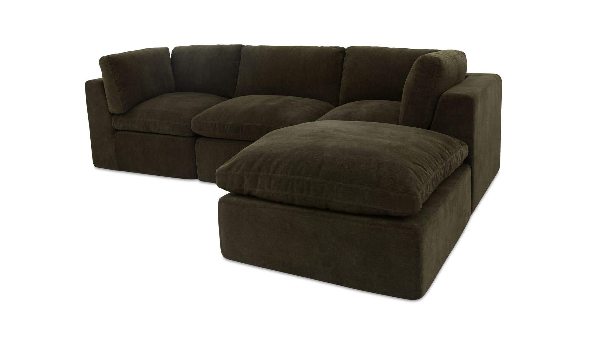 Cates Lounge Modular Sectional Dark Green by Moe's Home Collection - view 11