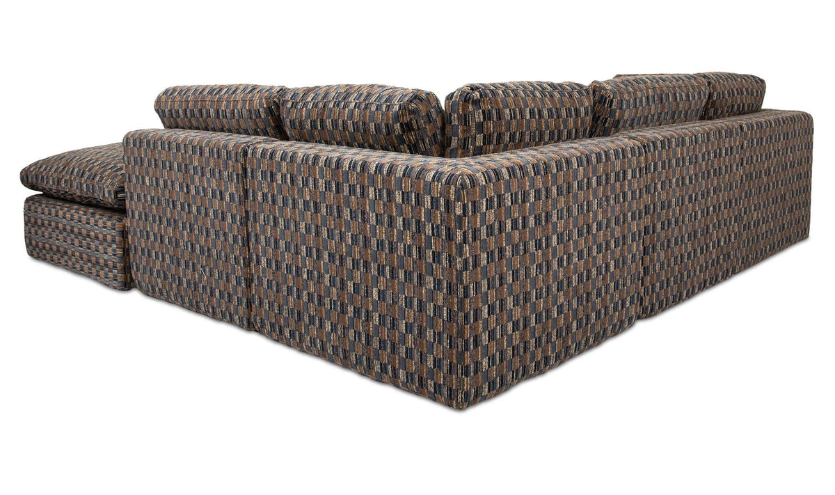 Cates Dream Modular Sectional Navy And Brown by Moe's Home Collection - view 6