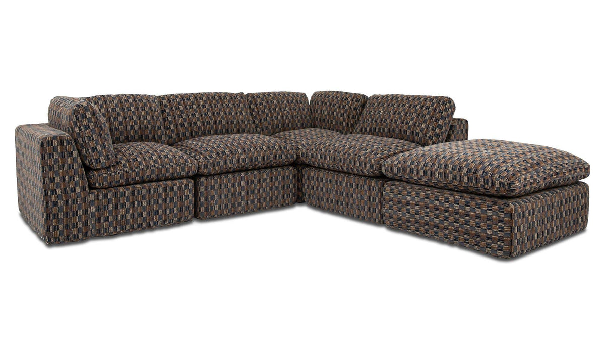 Cates Dream Modular Sectional Navy And Brown by Moe's Home Collection - view 4
