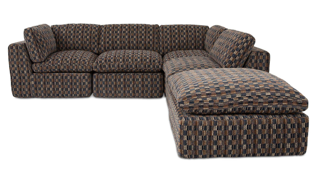 Cates Dream Modular Sectional Navy And Brown by Moe's Home Collection - view 2