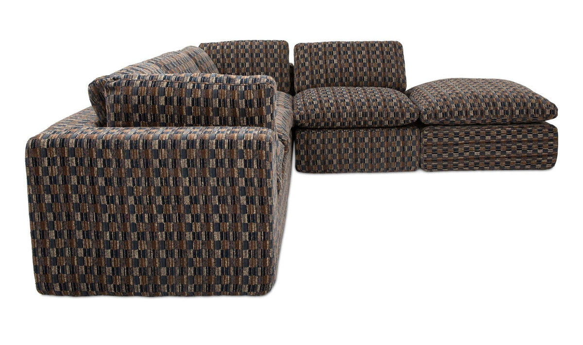 Cates Dream Modular Sectional Navy And Brown by Moe's Home Collection - view 5