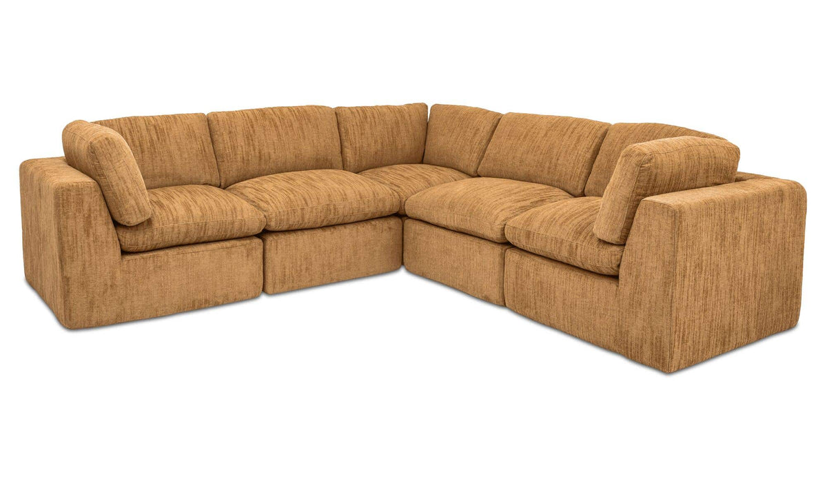 Cates Classic L Modular Sectional Golden Wheat by Moe's Home Collection - view 4