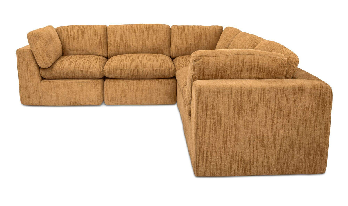 Cates Classic L Modular Sectional Golden Wheat by Moe's Home Collection - view 2