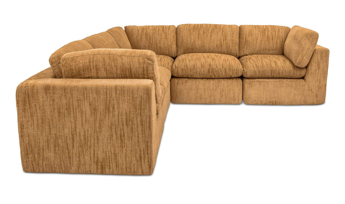 Cates Classic L Modular Sectional Golden Wheat by Moe's Home Collection - view 5