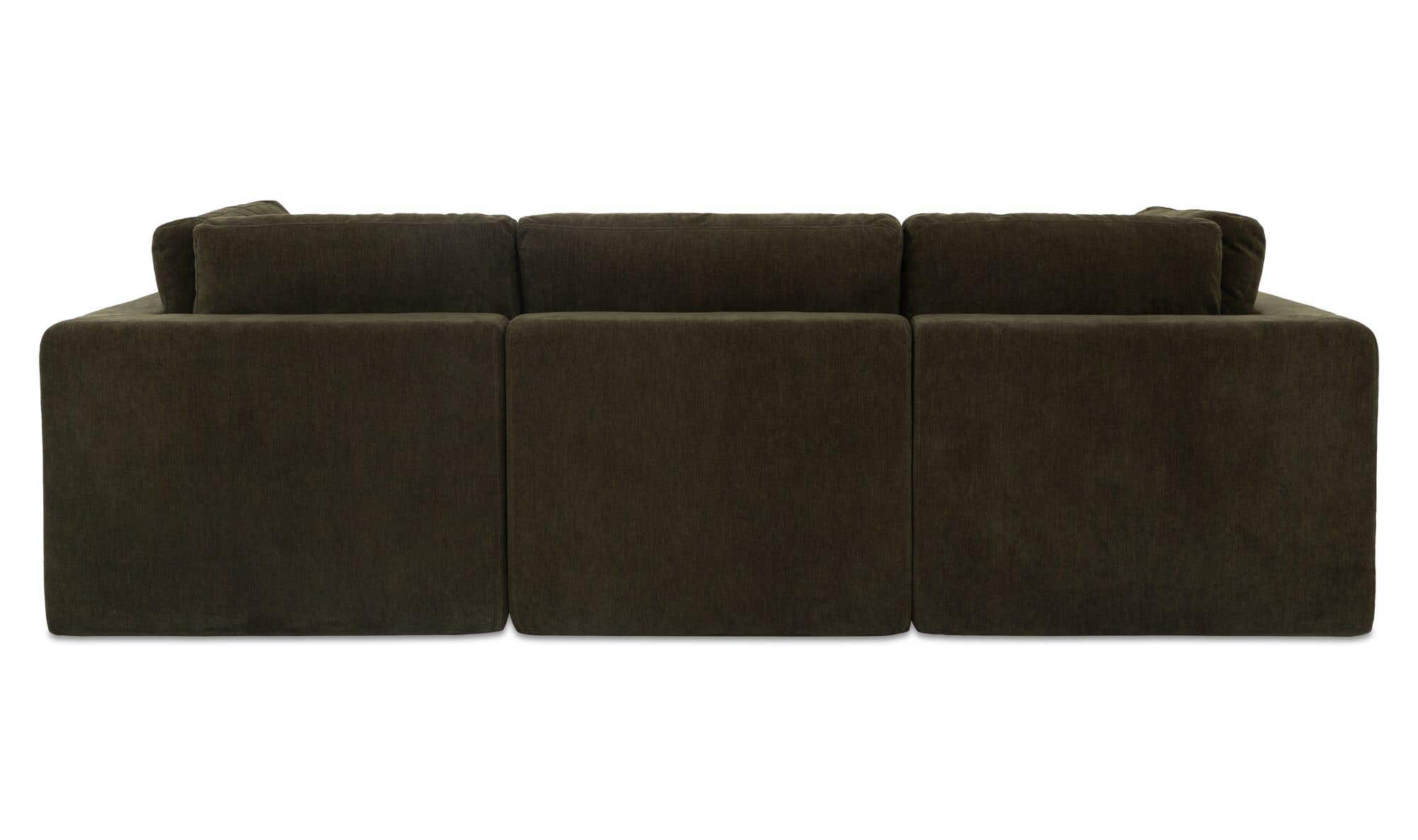 Cates Classic L Modular Sectional Dark Green by Moe's Home Collection - view 10