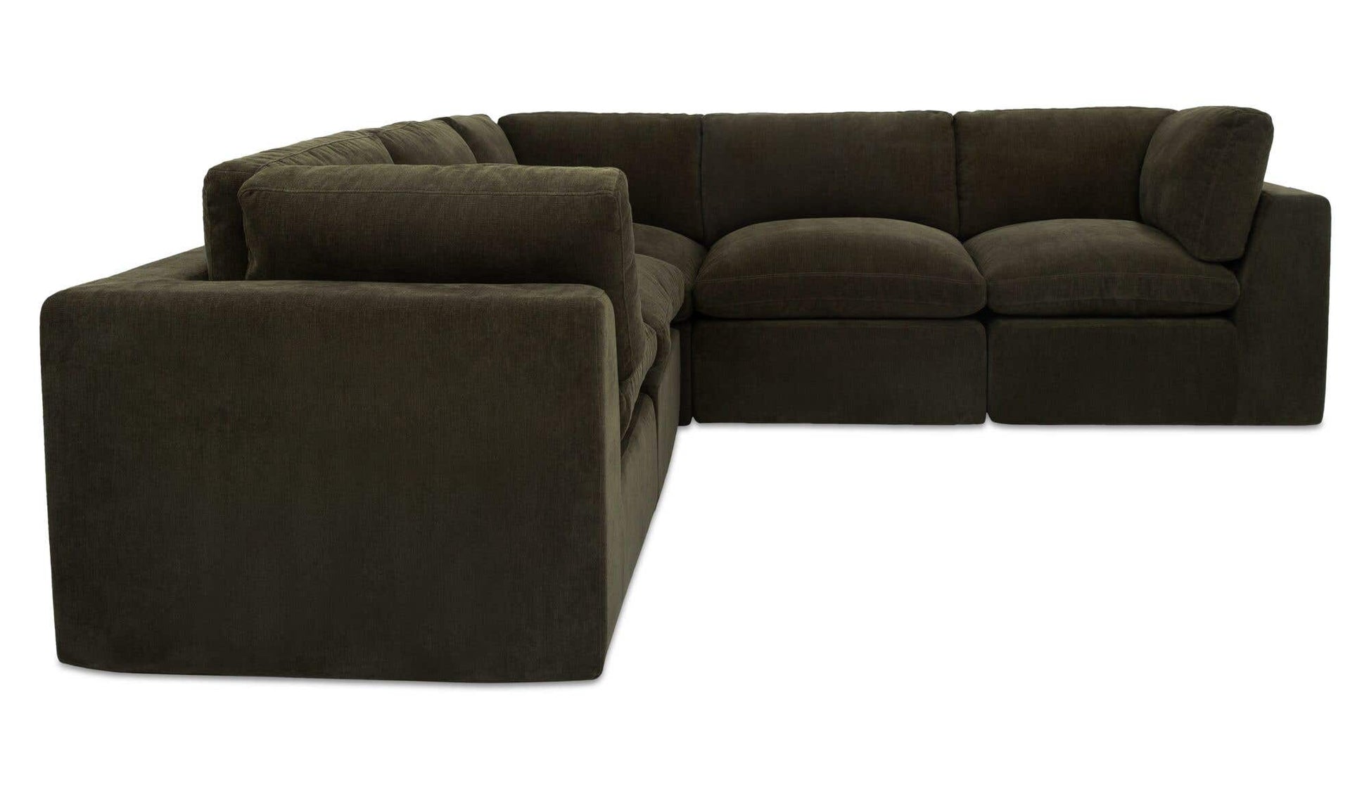 Cates Classic L Modular Sectional Dark Green by Moe's Home Collection - view 9
