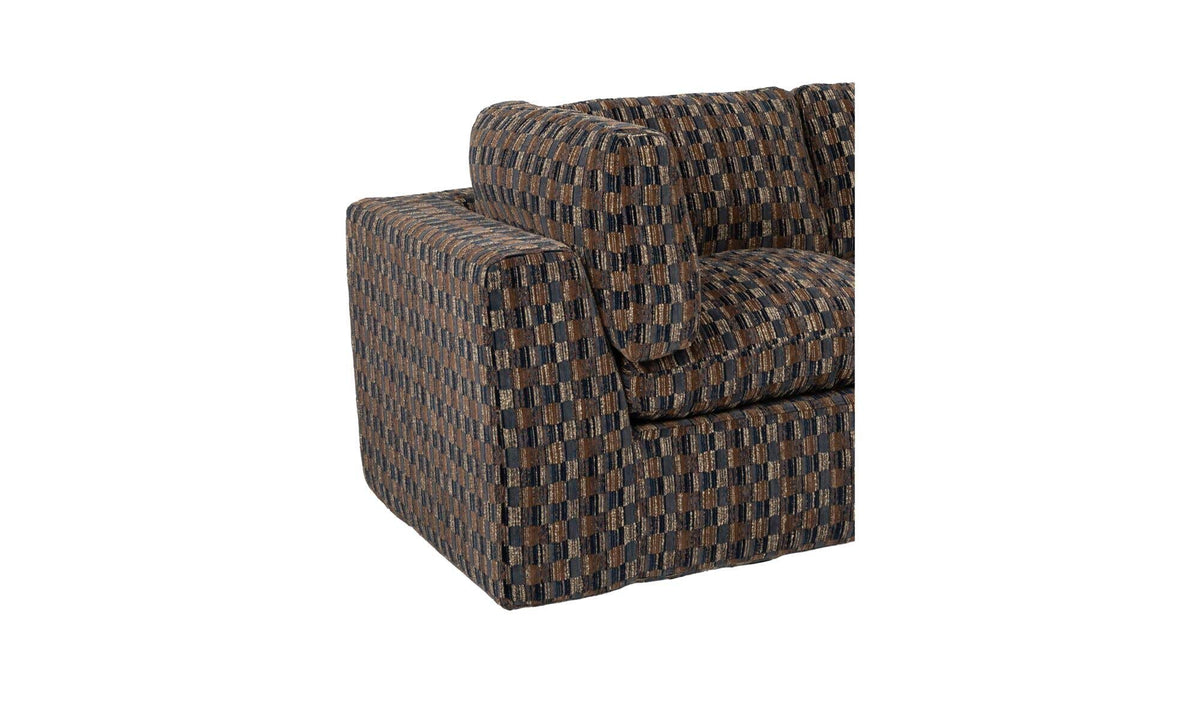 Cates Classic L Modular Sectional Navy And Brown by Moe's Home Collection - view 7