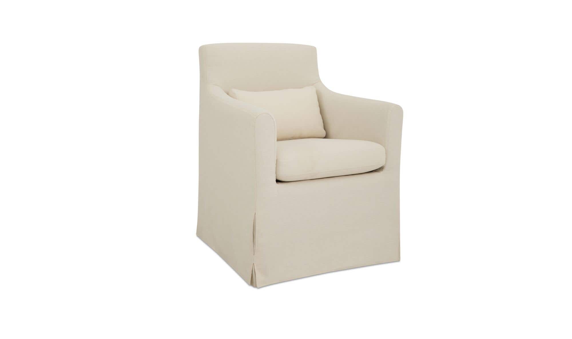 Lydia Outdoor Slipcover Dining Chair Cream by Moe's Home Collection - view 6