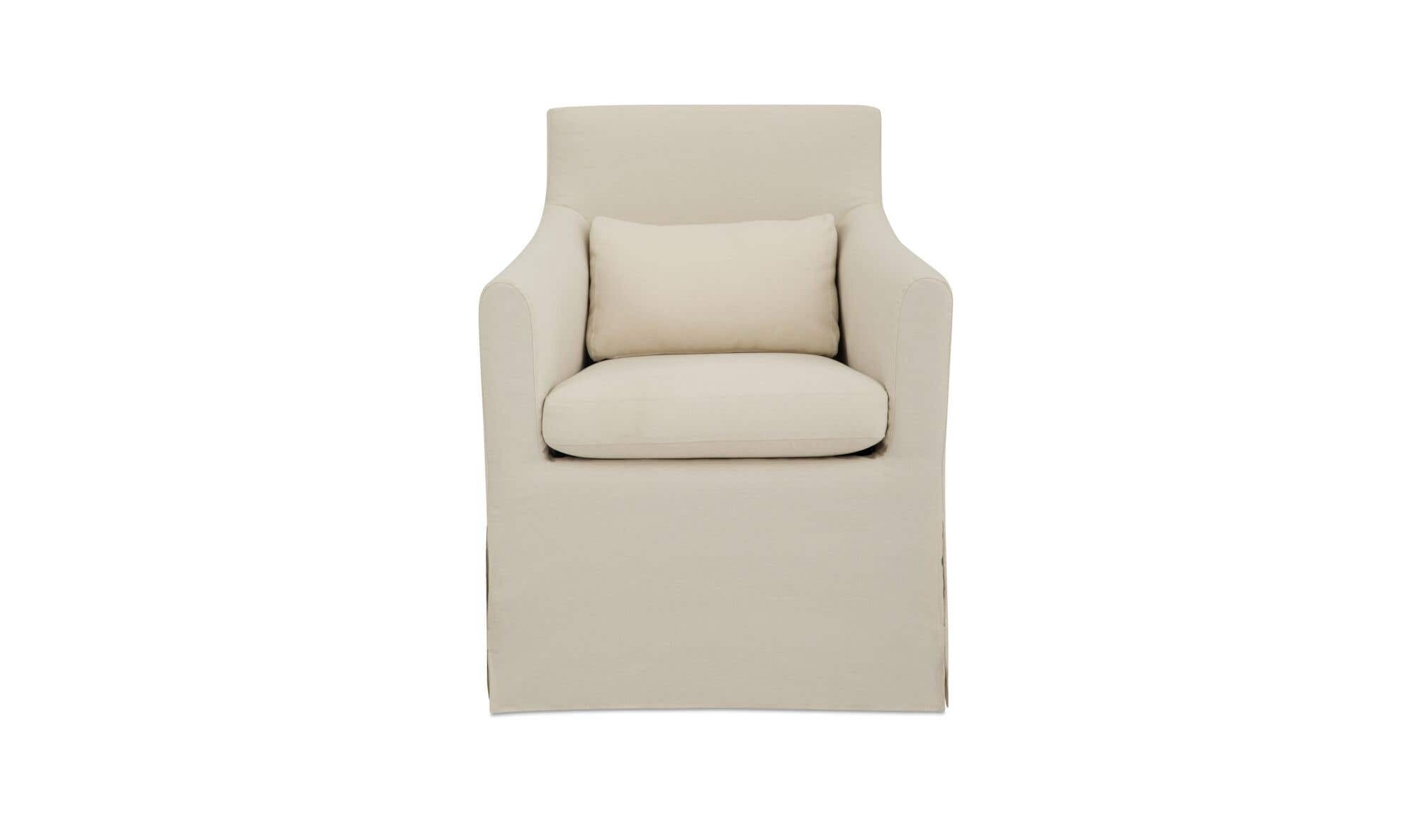 Lydia Outdoor Slipcover Dining Chair Cream by Moe's Home Collection - view 4