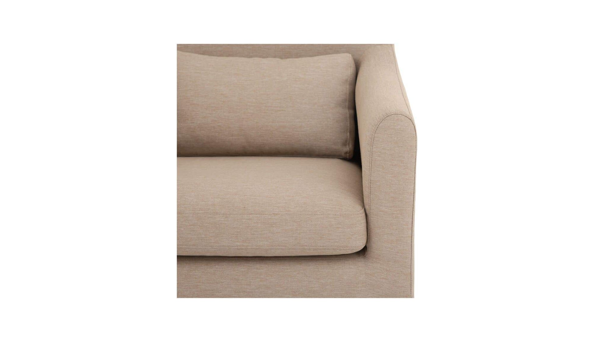 Lydia Outdoor Slipcover Dining Chair Light Brown by Moe's Home Collection - view 9