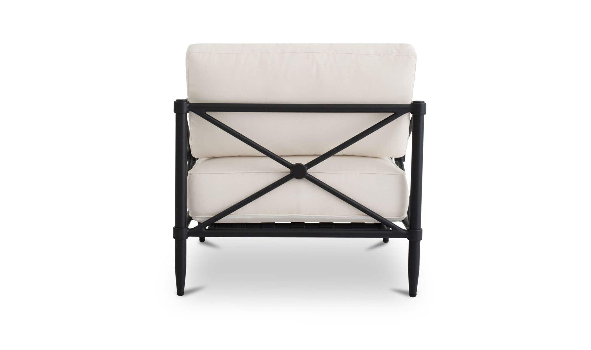 Willow Outdoor Accent Chair Cream by Moe's Home Collection - view 8