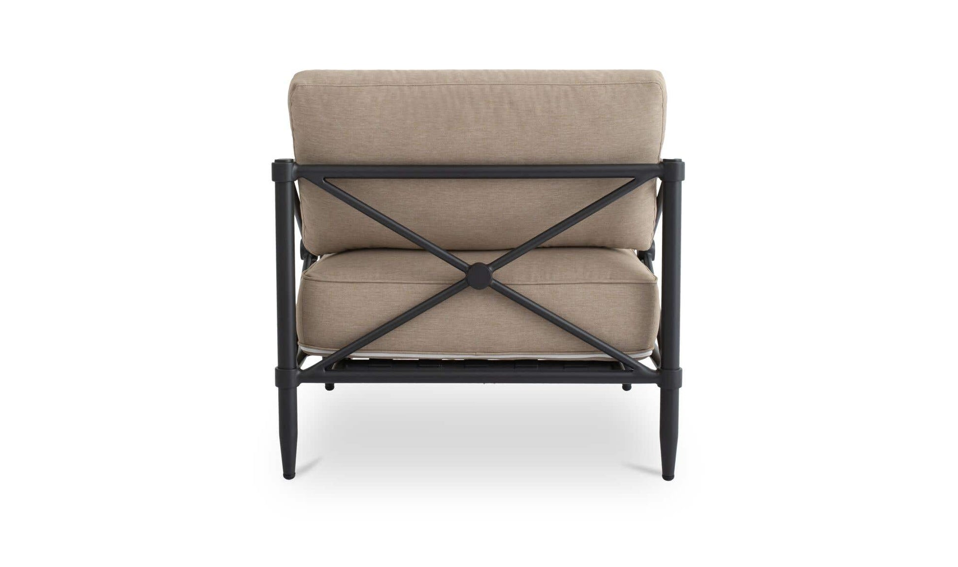 Willow Outdoor Accent Chair Light Brown by Moe's Home Collection - view 8