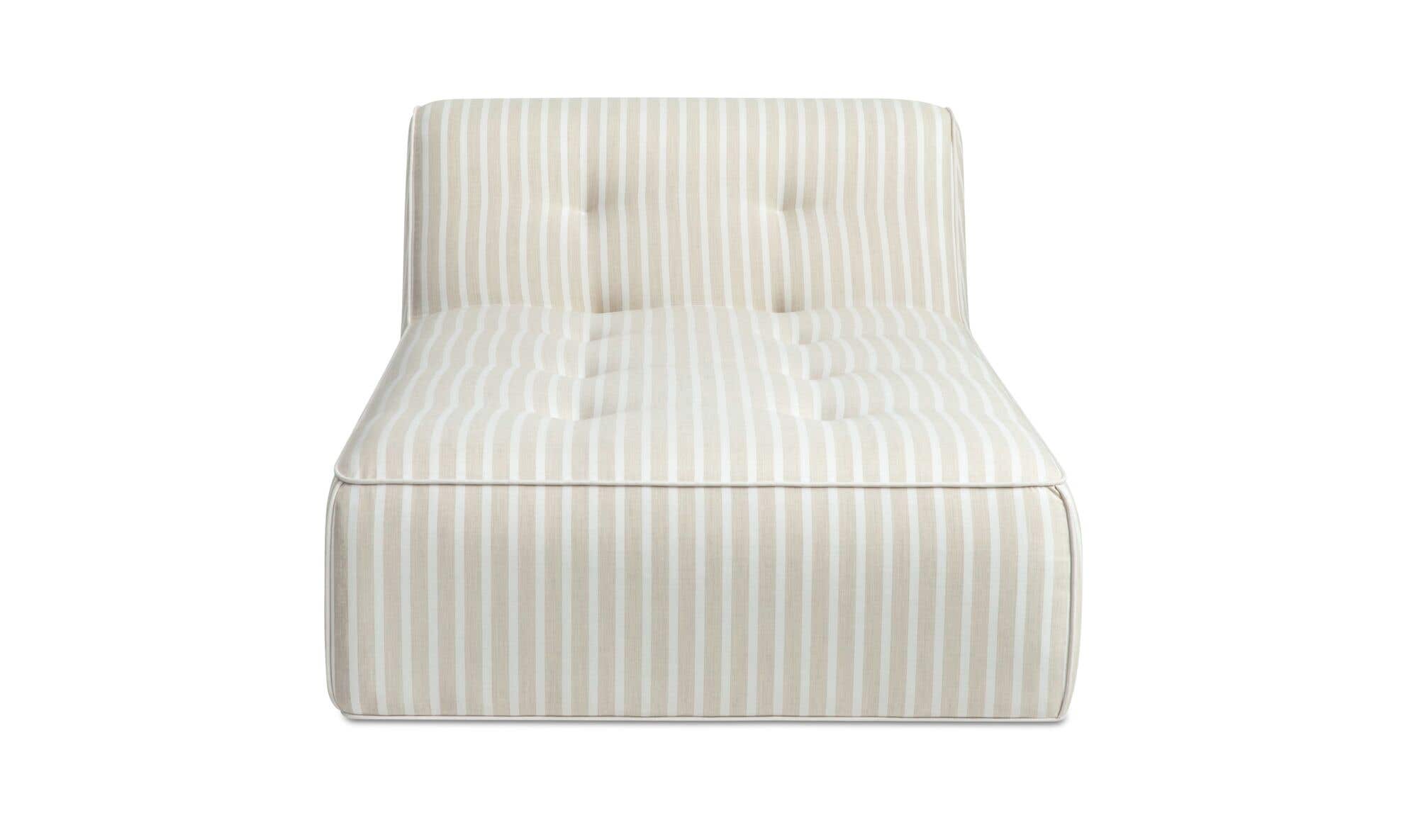 Sunseeker Outdoor Chaise Brown Stripe by Moe's Home Collection - view 4