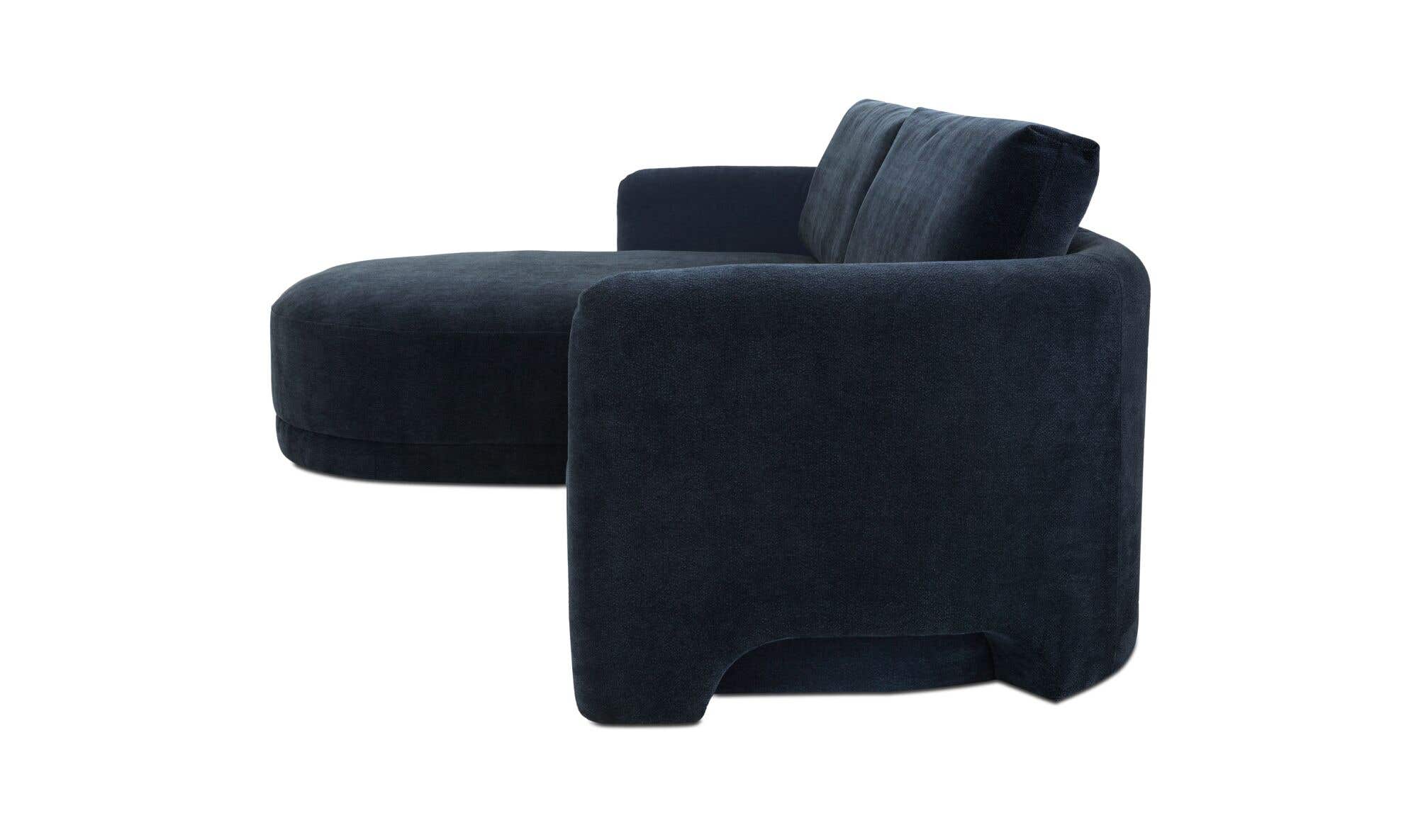Emmy Sectional Dark Blue Left by Moe's Home Collection - view 8
