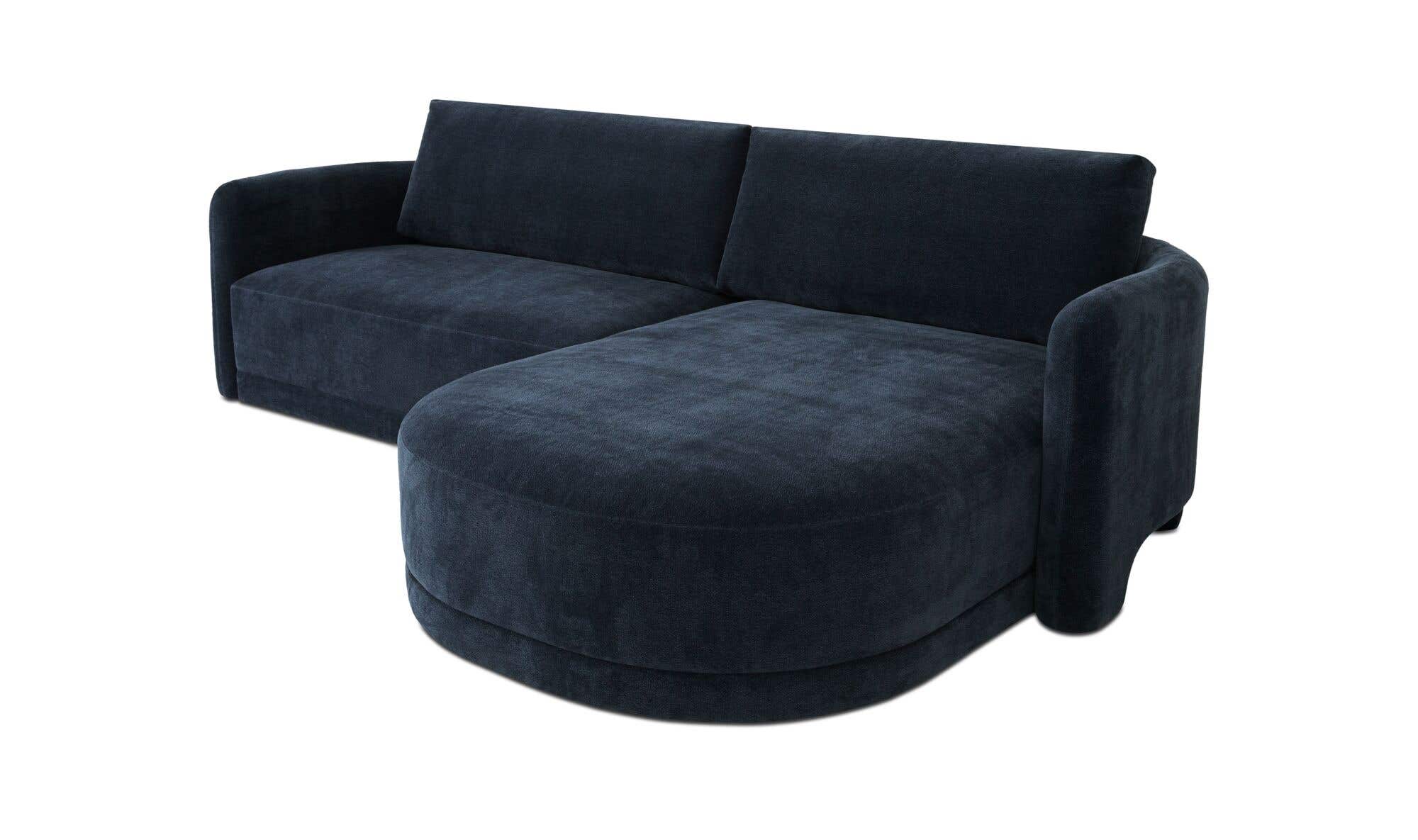 Emmy Sectional Dark Blue Right by Moe's Home Collection - view 8