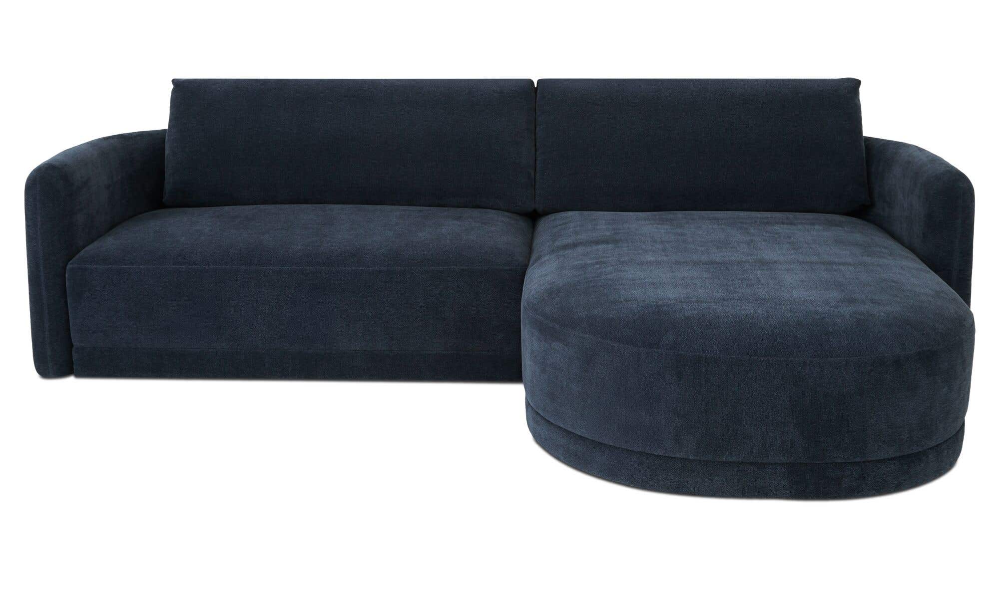 Emmy Sectional Dark Blue Right by Moe's Home Collection - view 4