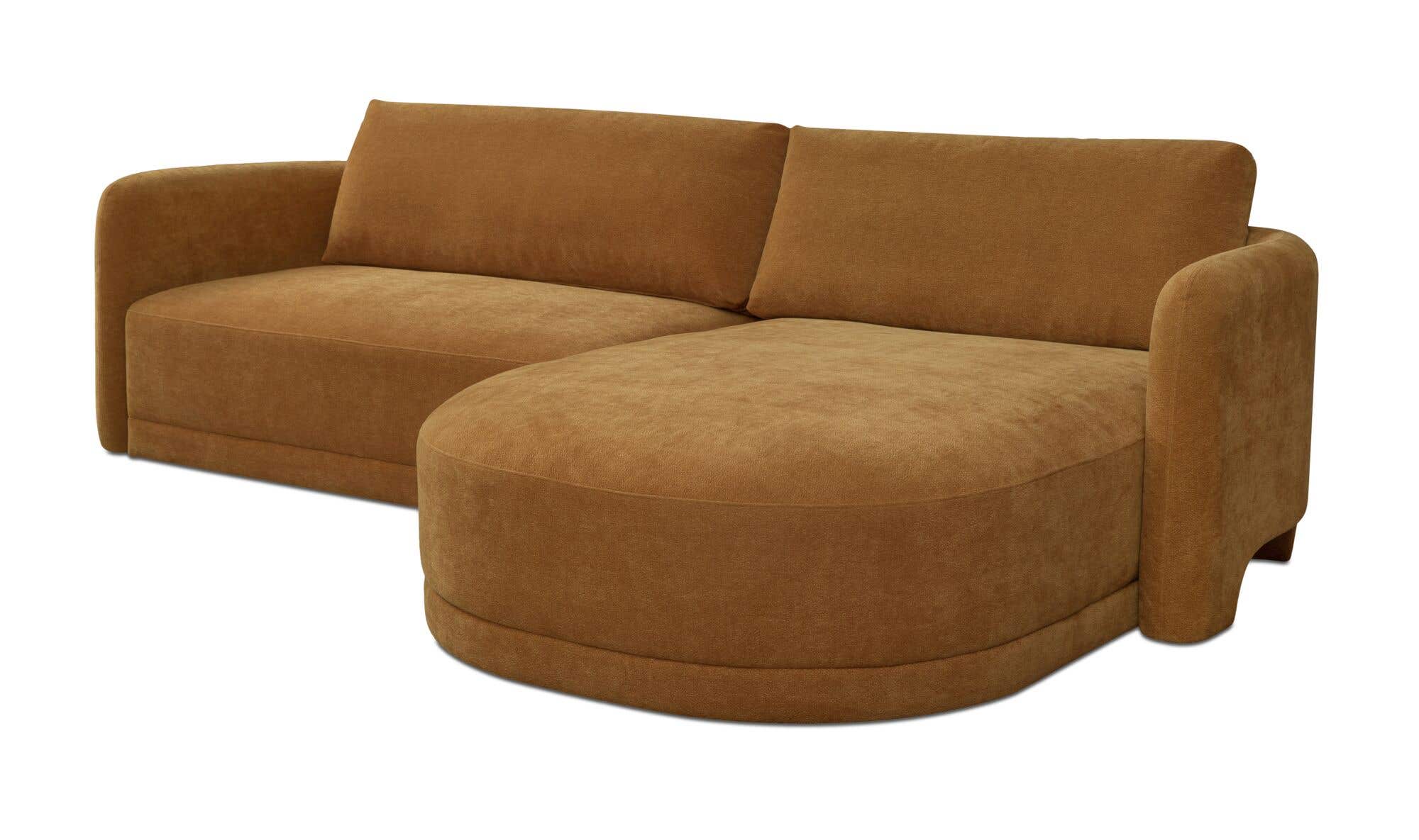 Emmy Sectional Ginger Right by Moe's Home Collection - view 6