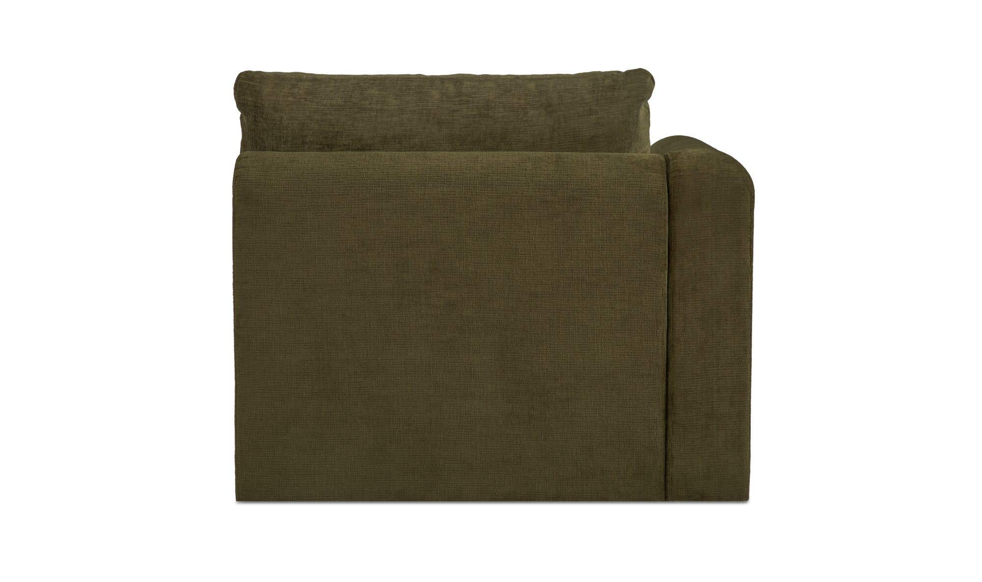 Swift Left Arm Facing Chair Dark Green by Moe's Home Collection - view 7