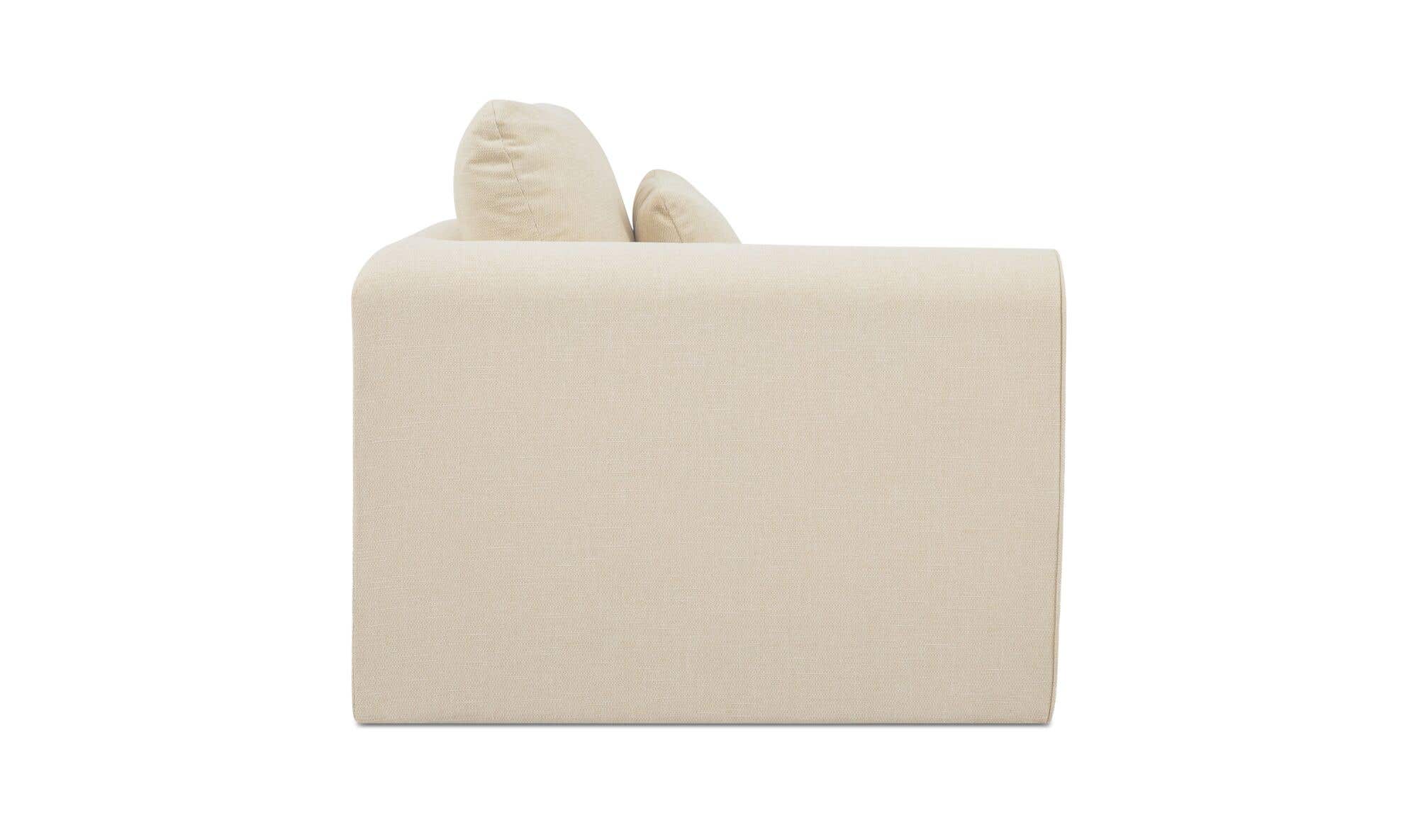 Swift Left Arm Facing Chair Light Beige by Moe's Home Collection - view 5