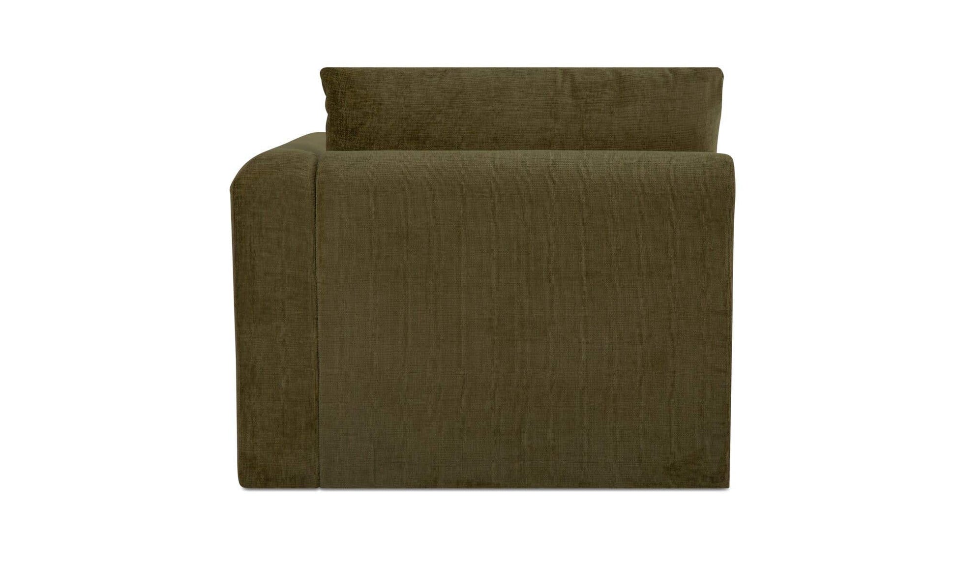 Swift Right Arm Facing Chair Dark Green by Moe's Home Collection - view 7