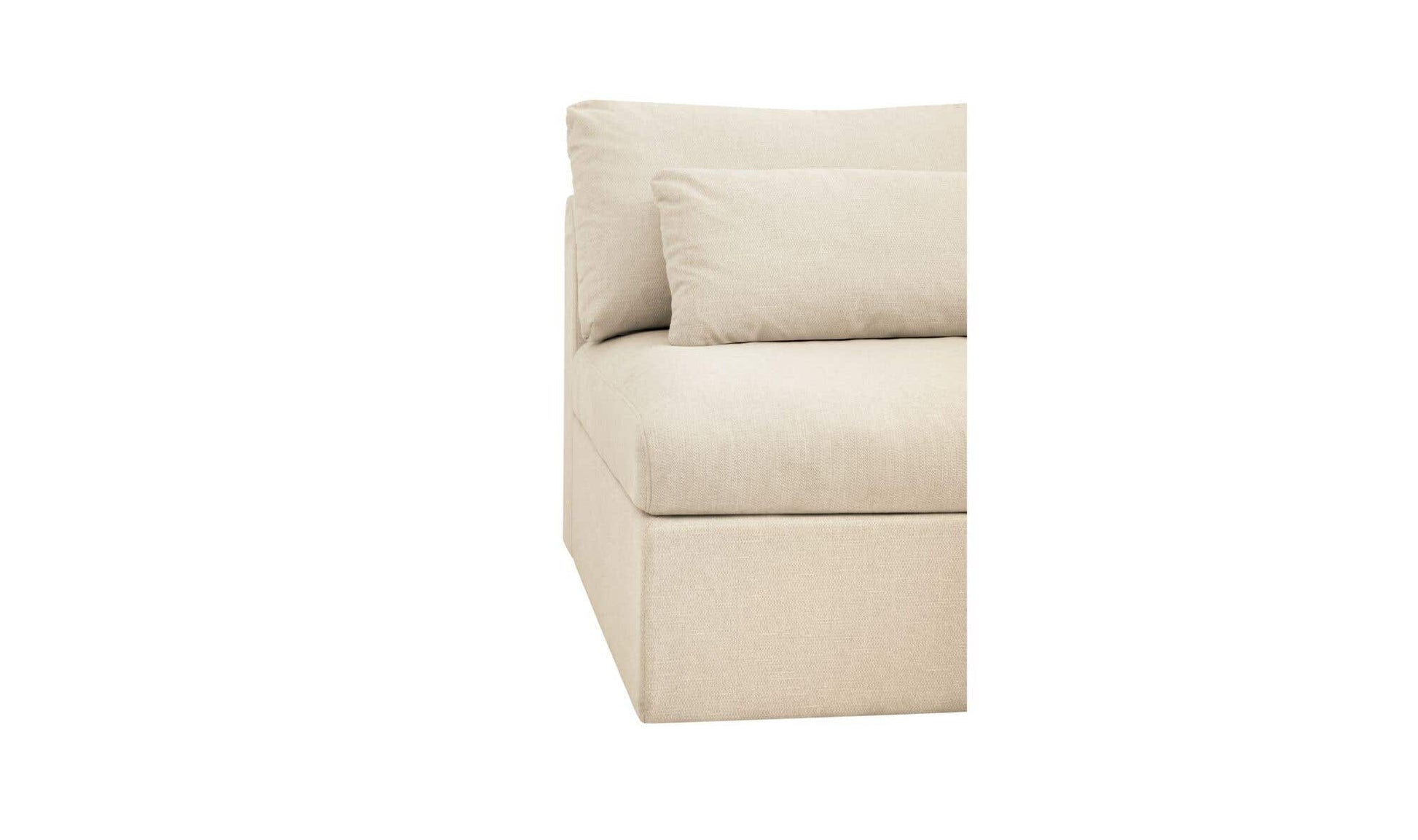 Swift Right Arm Facing Chair Light Beige by Moe's Home Collection - view 8
