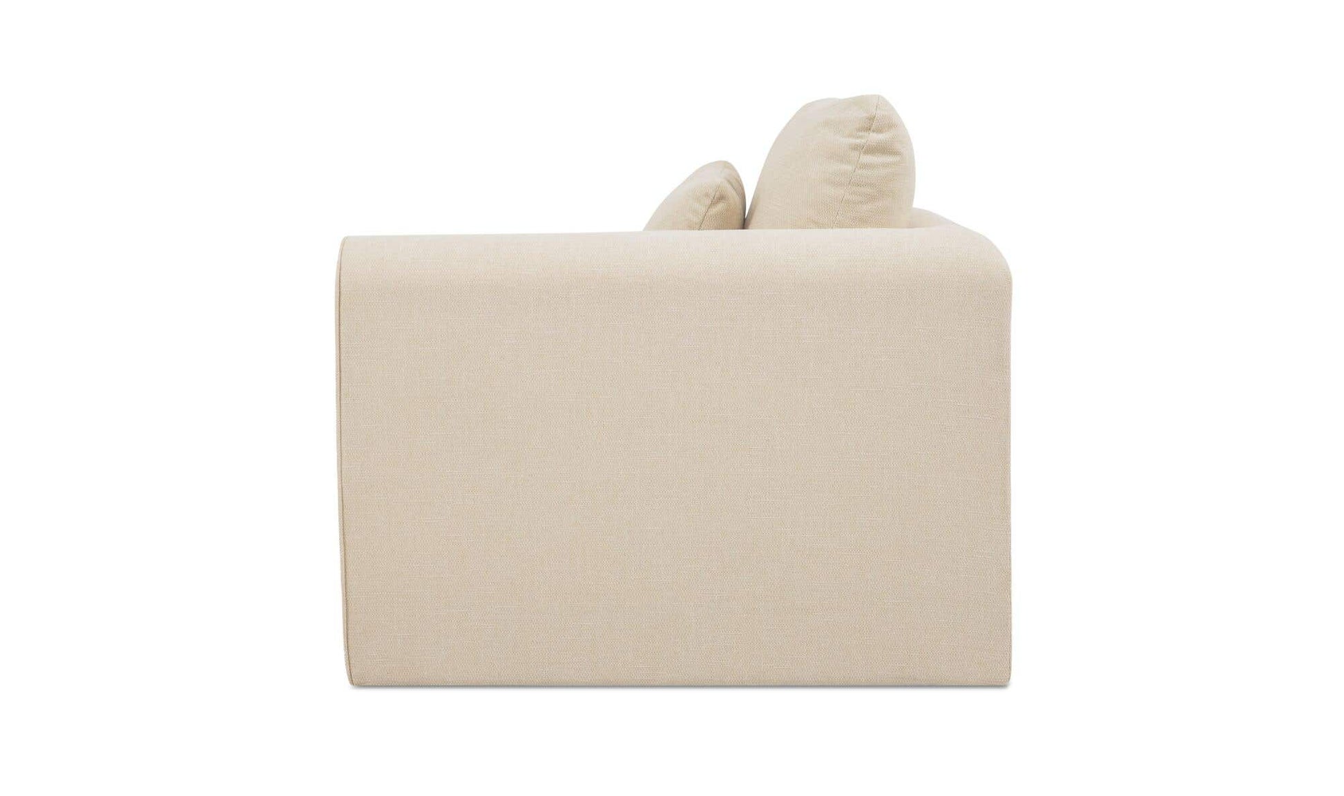 Swift Right Arm Facing Chair Light Beige by Moe's Home Collection - view 6