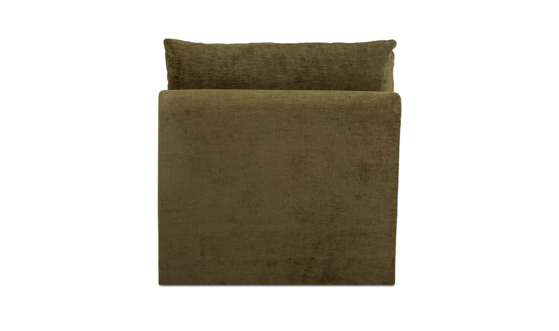 Swift Slipper Chair Dark Green by Moe's Home Collection - view 8