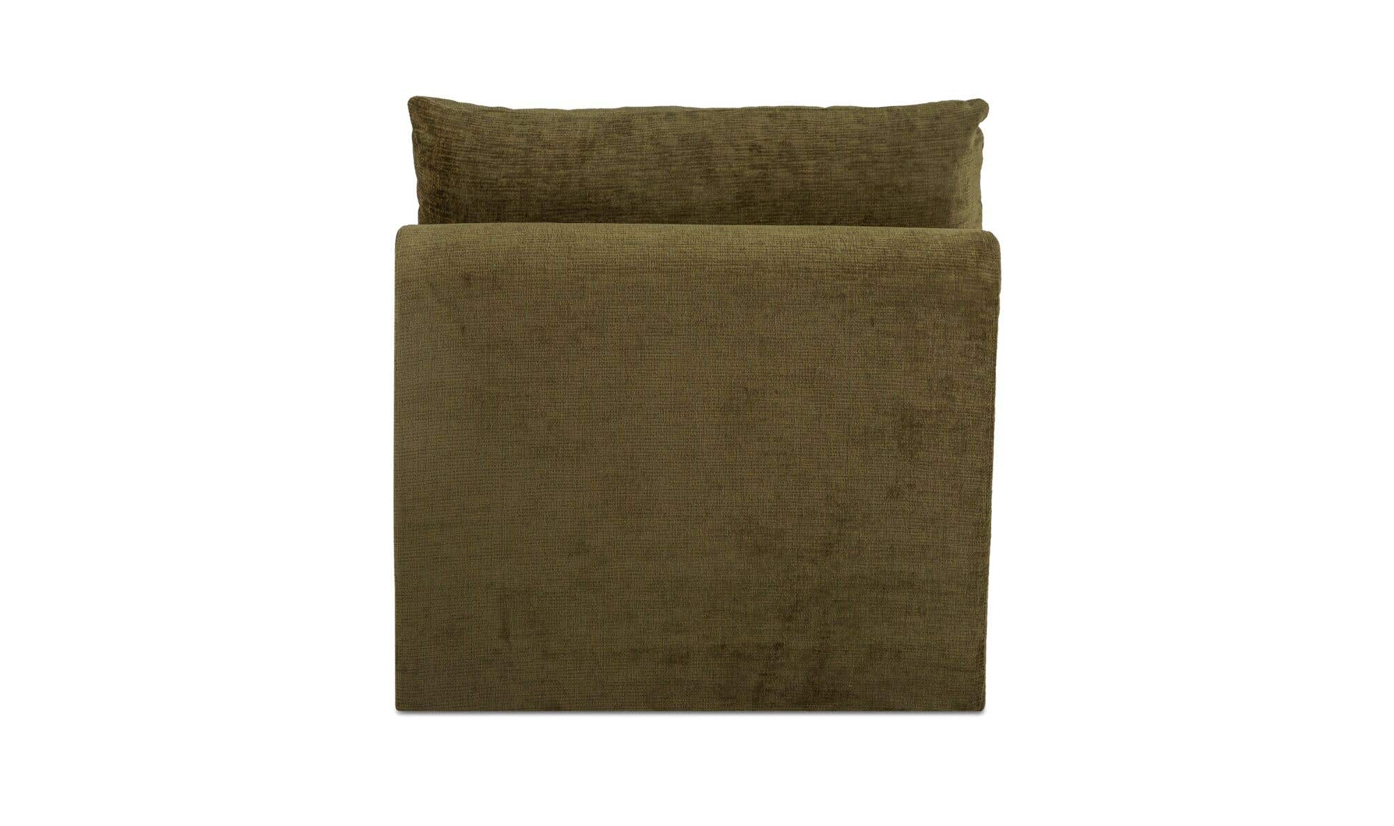Swift Slipper Chair Dark Green by Moe's Home Collection - view 8