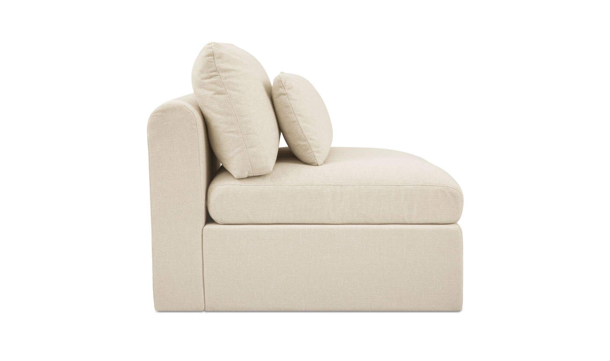 Swift Slipper Chair Light Beige by Moe's Home Collection - view 6