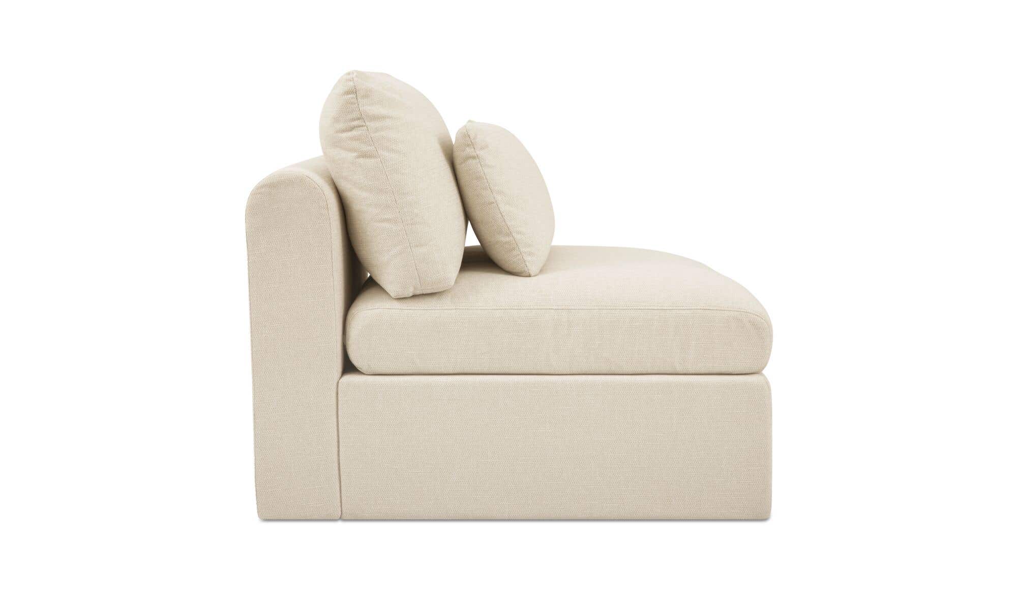Swift Slipper Chair Light Beige by Moe's Home Collection - view 6