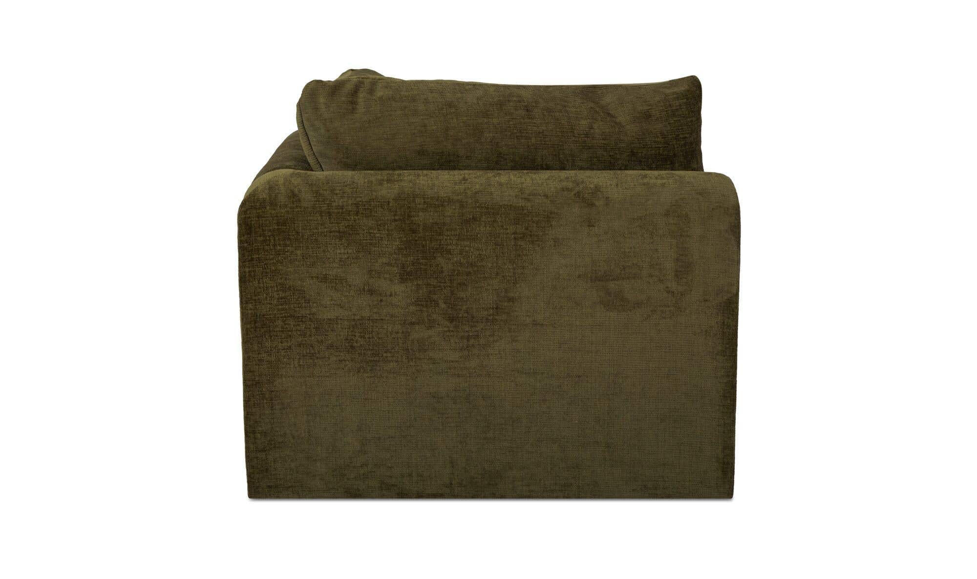 Swift Corner Chair Dark Green by Moe's Home Collection - view 6