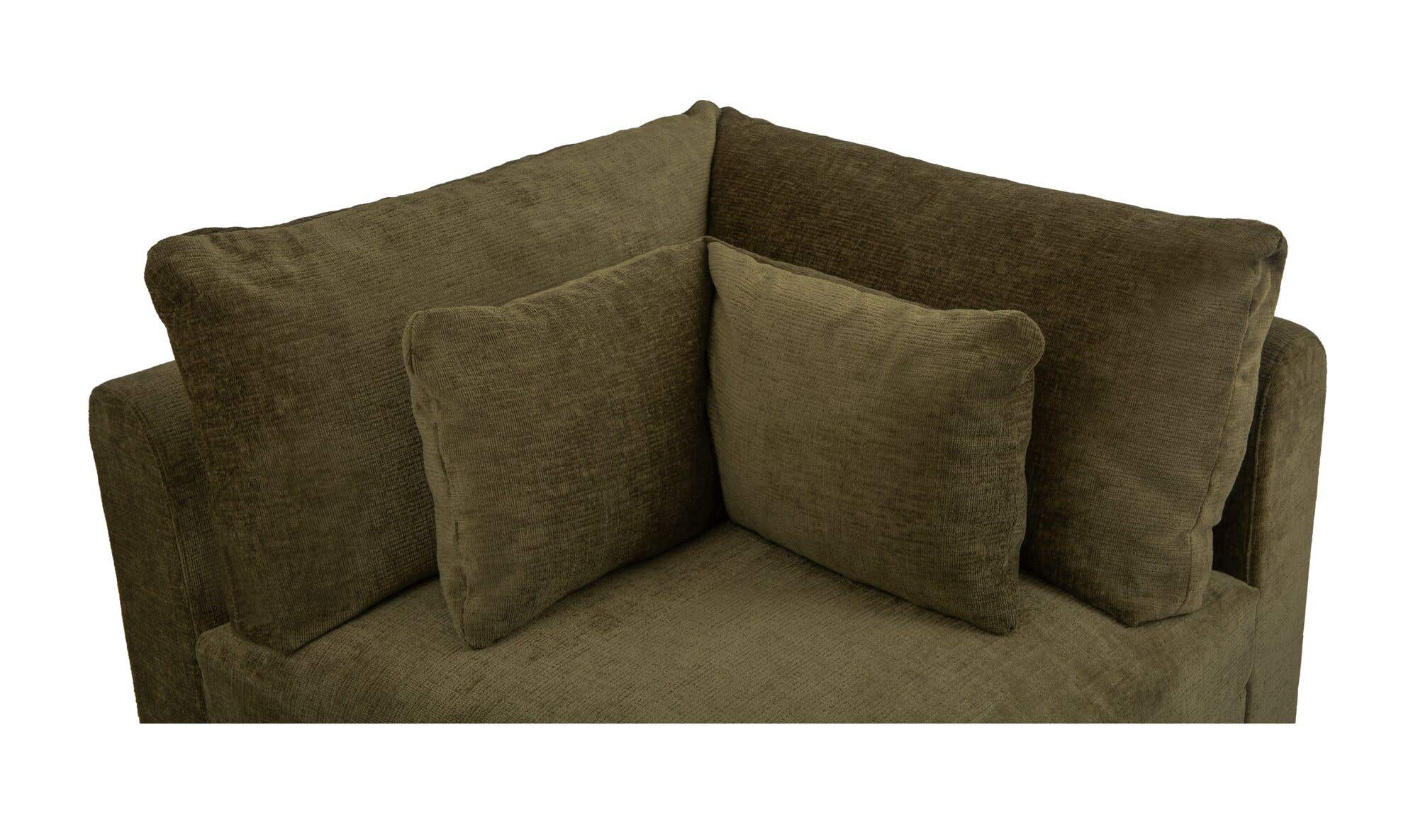 Swift Corner Chair Dark Green by Moe's Home Collection - view 7