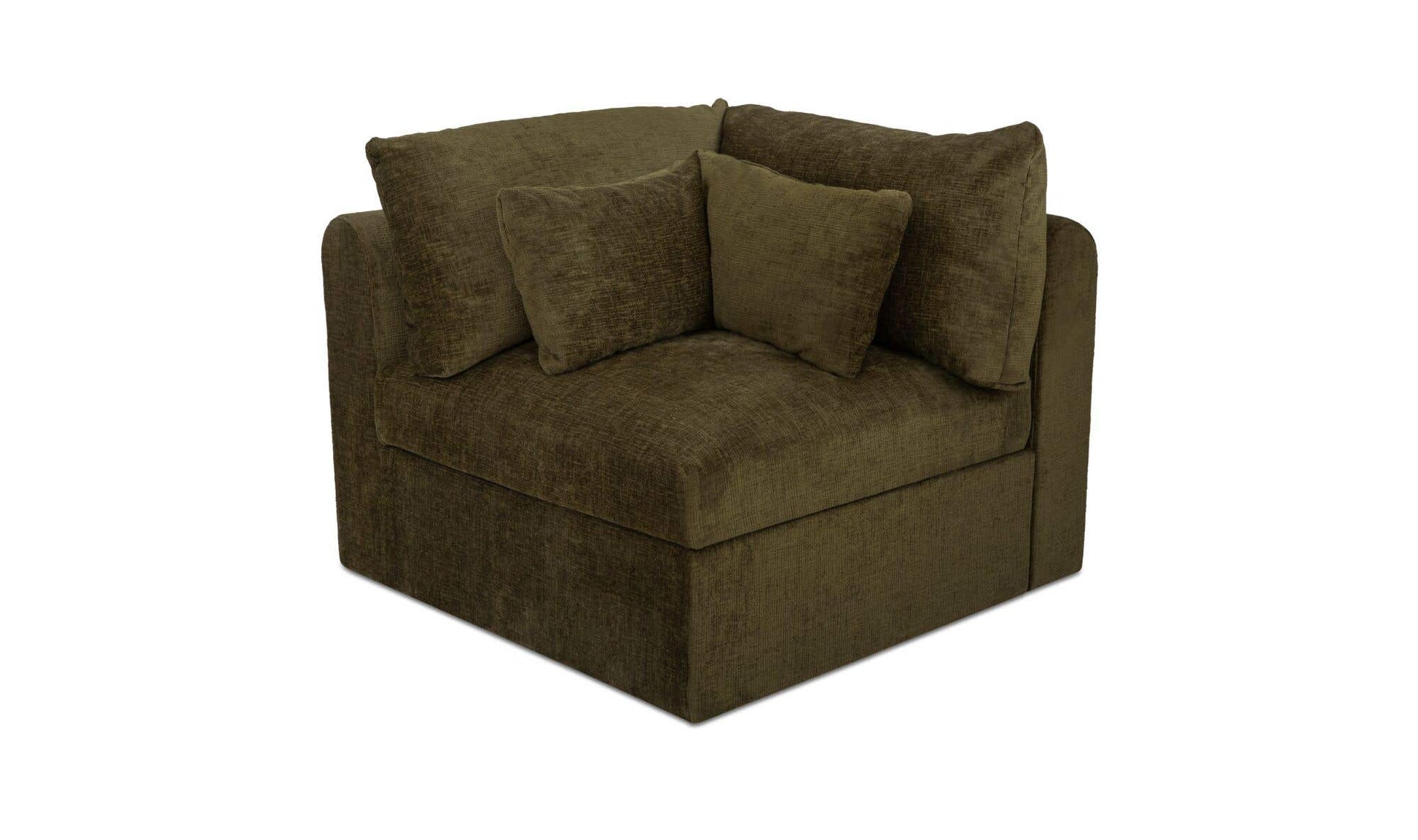 Swift Corner Chair Dark Green by Moe's Home Collection - view 5